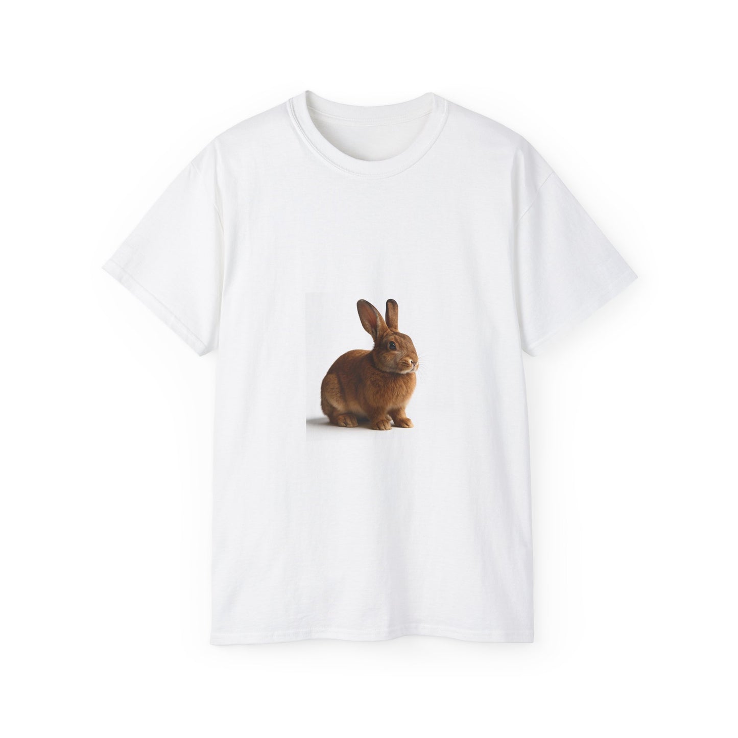 Cute Rabbit Unisex Cotton Tee, Rabbit T-Shirt, Animal Lover Gift, Spring Fashion, Eco-Friendly Apparel, Casual Wear